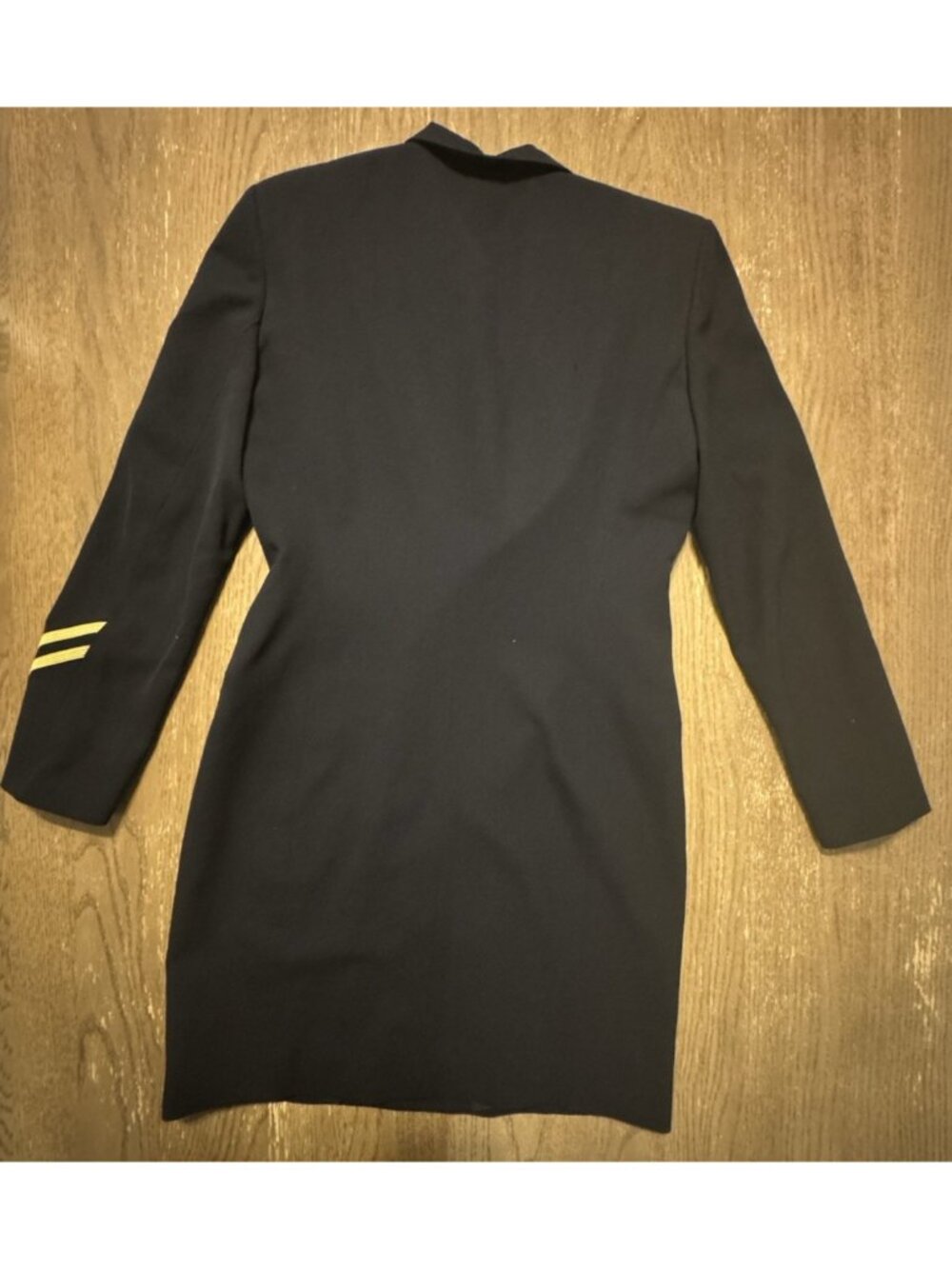 VTG Ralph Lauren Sz 6 Navy Wool Double Breasted Admiral Embroidered Jacket USA - Picture 2 of 15